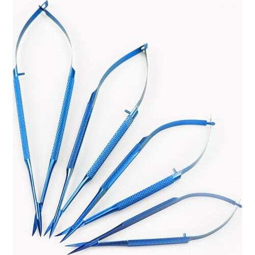 12.5cm 14cm 16cm Lock Needle Holder Ophthalmology Instrument Needle Holder Cosmetic Pin Clamp Titanium Tweezers Surgery Tools
