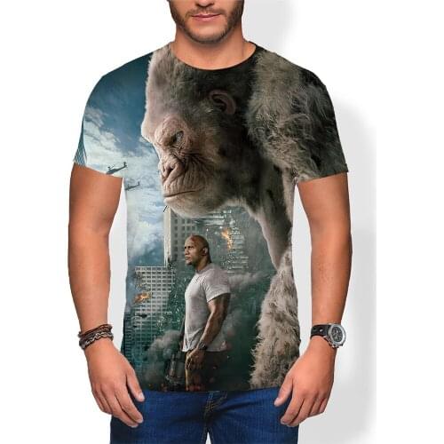 Cartoon Child Tshirt Kids Rampage Short t Shirt Boys Tops Tees Shirt Sports harajuku Girls t-shirt Anime clothes t-shirts Casual