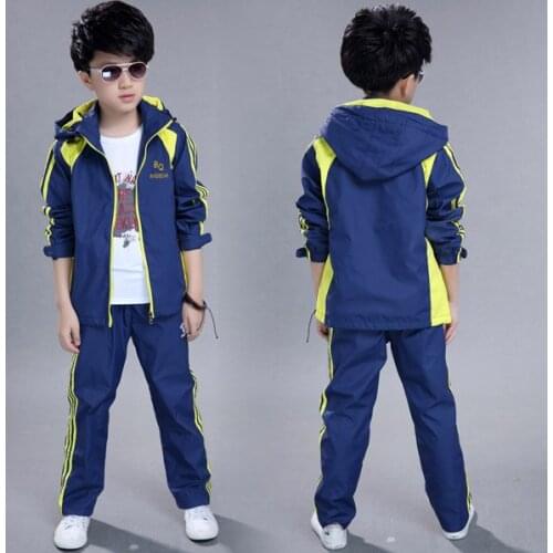 Big boy sportswear leisure two pieces of spring and autumn childrens clothing Good quality 4-15 years old
