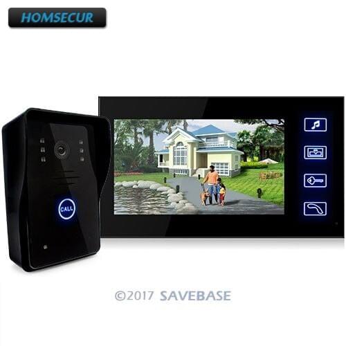 HOMSECUR Door Phone Doorbell Touch Key 7" Lcd Video Ir Camera Recording And Photo Taking
