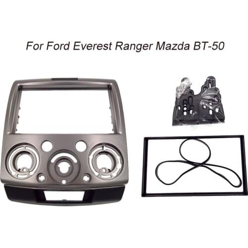 ITYAGUY Double Din Stereo Panel Fascia for Ford Everest Ranger Mazda BT-50 BT50 Facia Radio Dash Installation Trim Face Plate