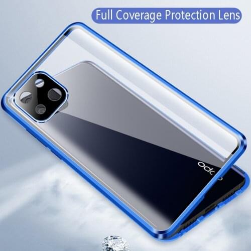 Double Side 360 All-Inclusive Lens Magnetic Glass For OPPO A15 A31 A53 A52 A54 A72 A73 A74 A92 A94 A5 A9 Protective Phone Case