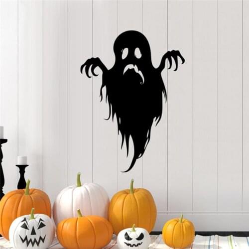 Halloween Horror Stickers Waterproof Festive Party Atmospheres Props for Festival Home Room Decor Window Wall Doors Rooms HY