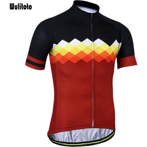 Outdoor summer cycling wear red short-sleeved breathable and quick-drying cycling jersey for riding For Men