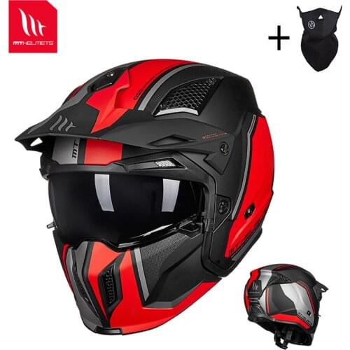 MT New Full Face Motorcycle Helmet DOT ECE Approved High Quality Modular Removable chin Off Road Helmets Motocross Cascos Moto