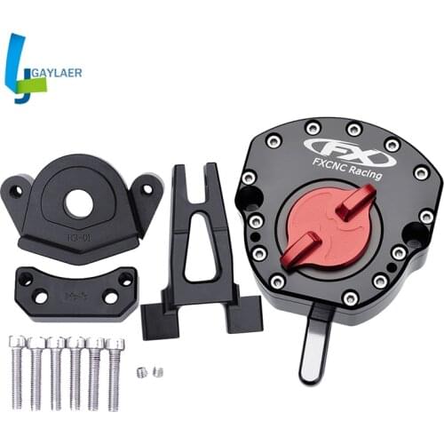 CNC R3 R25 Reversed Safety Steering Damper with Mount Bracket for Yamaha YZF R3 R25 2014 2015 2016 2017 2018