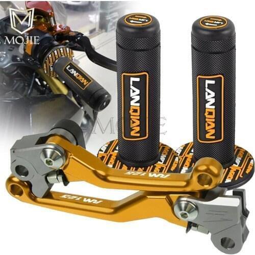 For SUZUKI RM125 RM 125 1996-2003 19997 1998 1999 2000 2001 CNC Pivot Brake Clutch Levers Dirt Bike Handle Hand Grip Handlebar