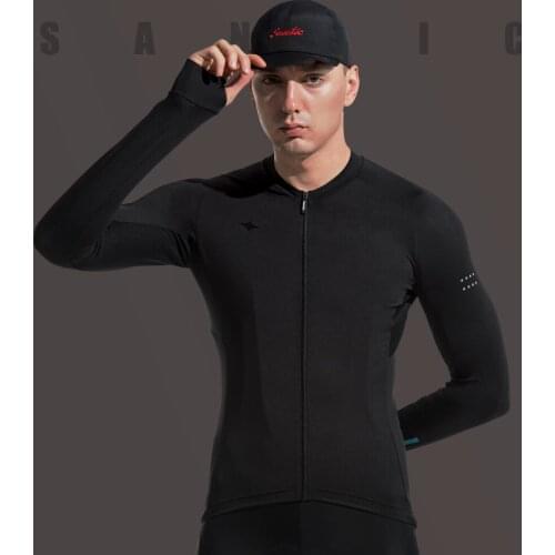 Santic mens cycling long sleeves suitable for comfortable sunscreen road bike mountain bike riding spring and autumn
