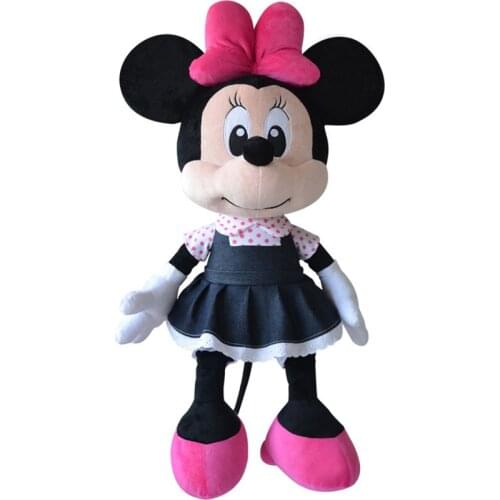 Disney Cute Stuffed Minnie Mouse Cartoon Plush Toys Fashion Soft Animal Dolls Classic Minnie Princess Plush Childrens Gifts