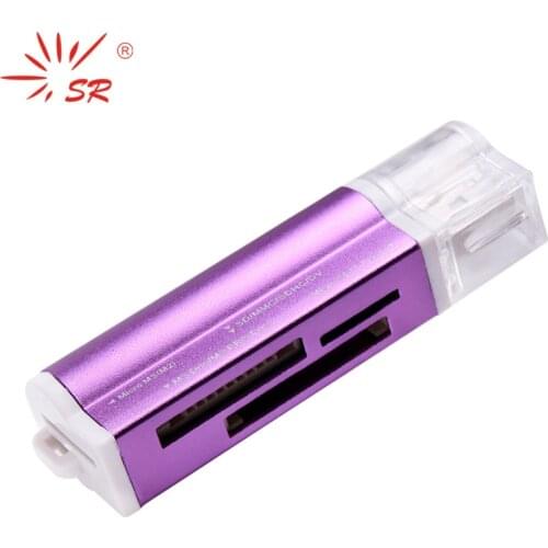SR All in 1 USB Card Reader Micro SD / TF M2 MMC SDHC MS High Speed Multi Memory Reader for Cellphone Computer Camera