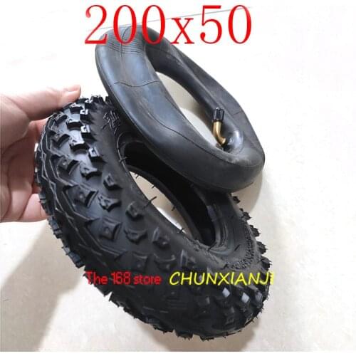 High Quality 2 set 200x50 Inner and Outer Tyre 200*50(8''x2'')tyre for Electric Gas Scooter & Electric Scooter Wheelchair Wheel