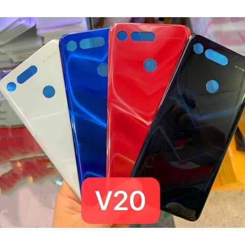 For Huawei Honor View 20 V20 Back Battery Cover Door Rear Glass Housing Case Replace Adhesive Sticker Repair Part