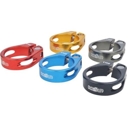 Bicycle Seat Pipe Clamp MTB Bicycle Seatpost Clamp Aluminum Alloy Quick Release Bike Lock Seat Post Tube Clip Clamp 31.8/34.9mm