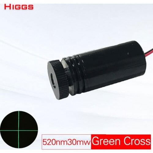High stability 520nm 50mw green cross laser module industrial grade optical signal source level marking accessories customizable