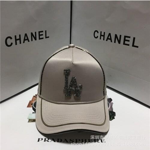 2021 Korean version of spring, summer, autumn and winter seasons casual caps fashion diamond LA letters ladies baseball hats