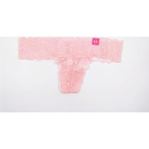 Women lace T-back Sexy Seamless lady thong temptation breathable lightweight comfortable G-string M/L