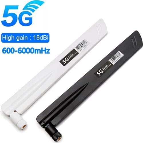 1PCS 3G 4G 5G Antenna 600-6000MHz 18dBi Gain SMA Male for Wireless Network Card Wifi Router High Signal Sensitivity