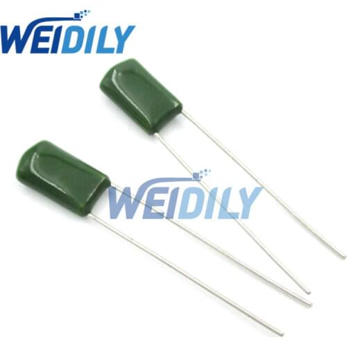 100PCS/LOT 2A182J 2A182 100V 0.0018UF 1.8nF Polyester Film Capacitor Capacitance