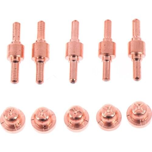 2 Sets Copper Air Plasma Cutting Cutter Consumables Extended TIP Nozzle Electrode