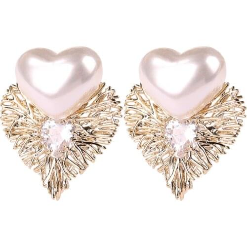 Korean Fashion Brincos Coracao Promotion Hearts Love Earring Contracted Fashionable Earrings Wedding Jewelery Cute Accessories