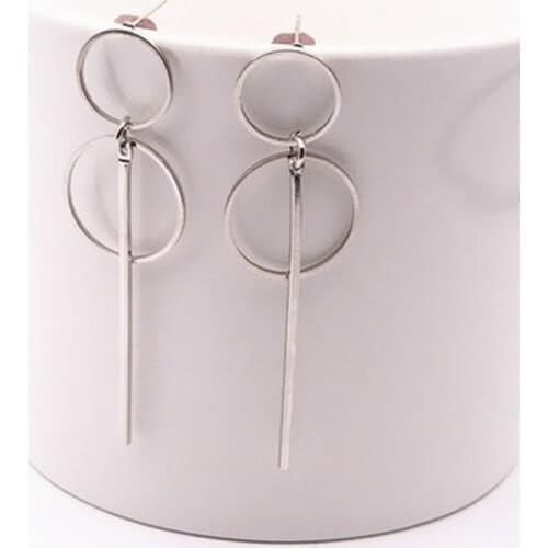 European French Circle Hollow Earrings Womens Fashion Round Butterfly Ear Ring Pendant Korean Earrings 2021 Jewelry For Girls