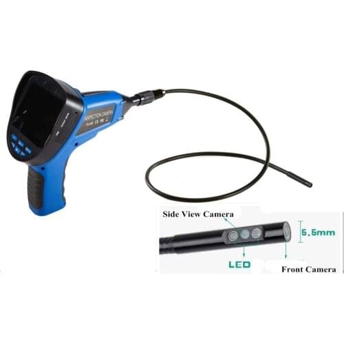 3.5 inch 5.5MM Dual Camera Image 180 Degree Rotation Handheld Endoscope Camera