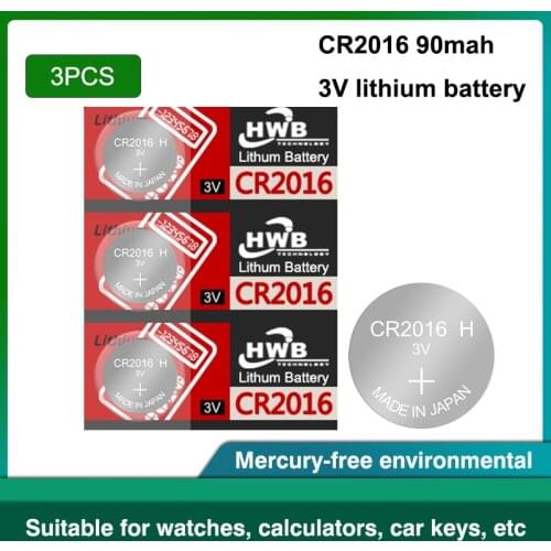 3PC for maxell cr2016 Lithium Battery 3V Li-ion Button Battery Watch Coin Cell Batteries cr 2016 DL2016 ECR2016 BR2016 For Watch