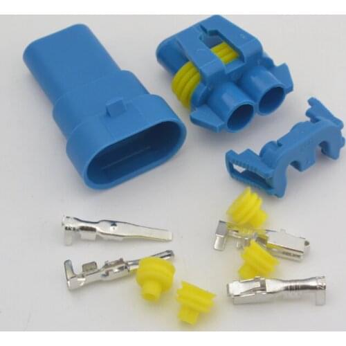 9005 Blue 2Pin way 2.8 HID BALLAST Weather pack Wire Harness Parts Car Weatherpack Waterproof Electrical connector kits
