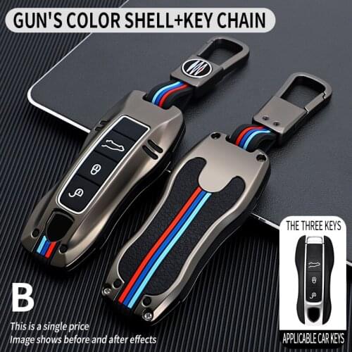 Car Key Case for Porsche Cayenne 958 911 Lepin 996 Macan Panamera 997 944 924 987 987 Gt3 Cayman 987 Auto Holder Shell Cover