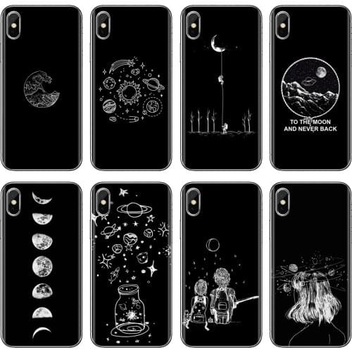 For Samsung Galaxy A9 A8 Star Lite A3 A5 A7 A6 Plus 2018 2015 2016 2017 Phone Cover sun-Moon-C-stars-sky-Space-planet