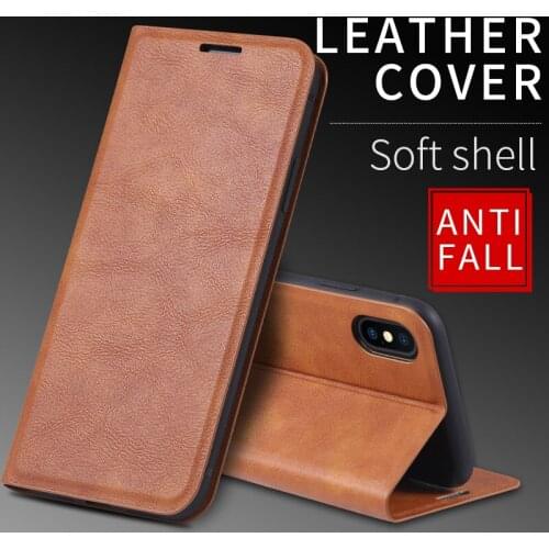 50pcs Magnetic Closure Flip Leather Case For IPHONE 12 Pro Max/XSMAX/11 PRO Max/XS/XR/678 PLUS Standing leather case