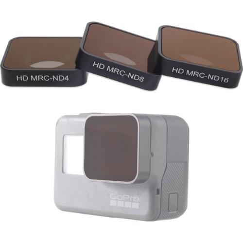 TENENELE Action Camera Lens Filter For GoPro Hero 5 6 7 CPL UV ND 4 8 16 Neutral Density Filters Set Hero5/6/7 Black Accessories