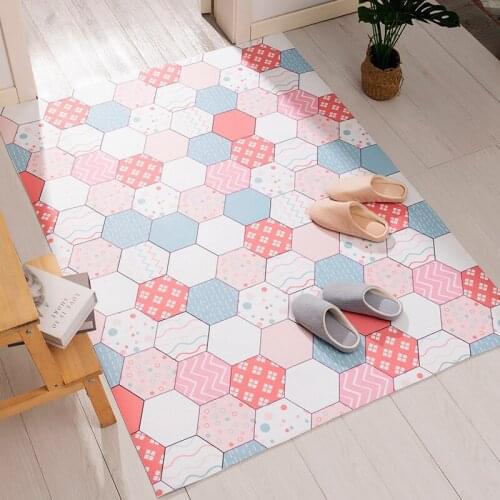 Home Door Mats Living Room Hallway Balcony Bedroom Entrance Floor Door Mat Carpet Anti-slip Freely Cuttable Washable Mats Carpet