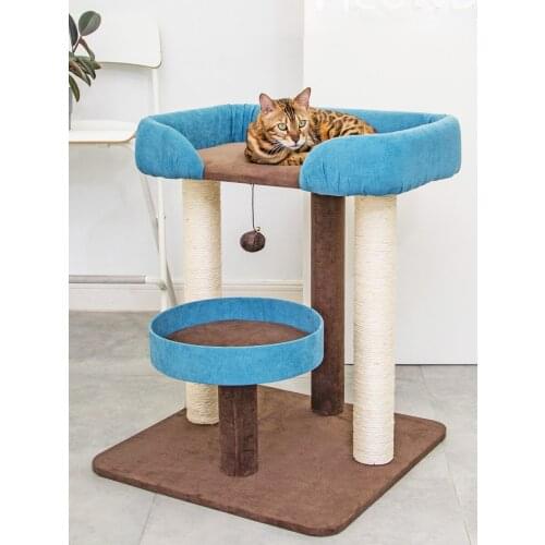 Cat beds sofa litte climb Four unity products for pets Sisal column Upper and lower pet bed smattress for cat shelves