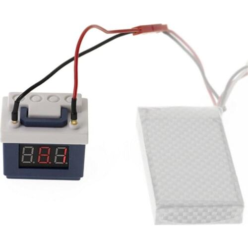 High Simulation Lithium Battery LIPO Batteries Low Voltage Alarm for 1/10 1/8 RC Car Modification Parts