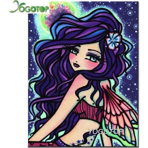 Cartoon girl Diamond Painting elf 5d Diy Diamond Embroidery Mosaic Rhinestone picture Full Round Drill Decor 3d arts YY1528