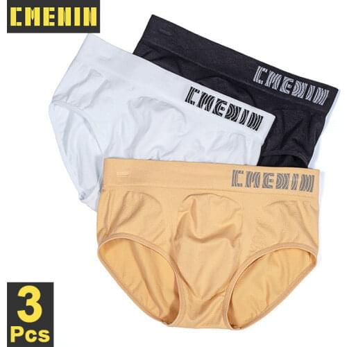 CMENIN 3Pcs Sexy Mans Underwear Briefs Underpants Comfortable Mens Briefs Bikini Gay Underwear Innerwear Cuecas Panties CM102