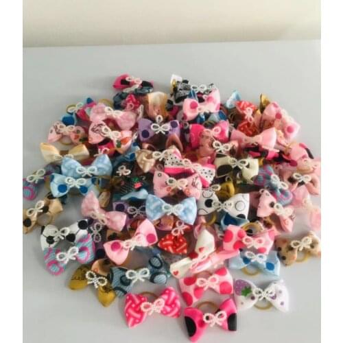 20Piece Set Of Pet Supplies, Dog Accessories, Pet Bowknot, Rubber Band, Flower Hairpin