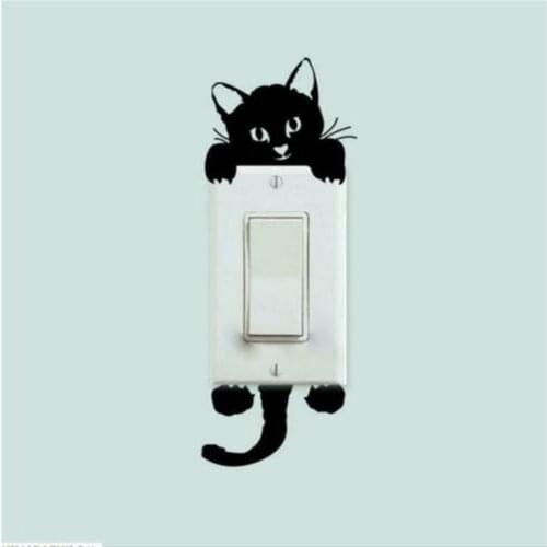 Animal Wall Stickers Light Switch Decor Decals Art Room Decal Wallpaper