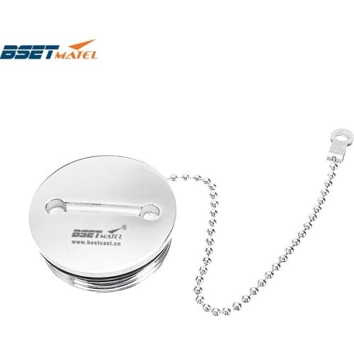 1.5 inch Marine Grade Stainless Steel Deck fill filler Cap Fuel Water with rubber gasket Sealing Boat Replacement Accessories