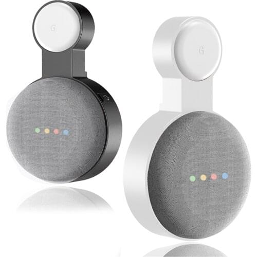 Wall Mount Holder Outlet Wall Mount Stand Hanger For Google Nest Mini Voice Assistants Compact Holder Plug In Indoor Bedroom