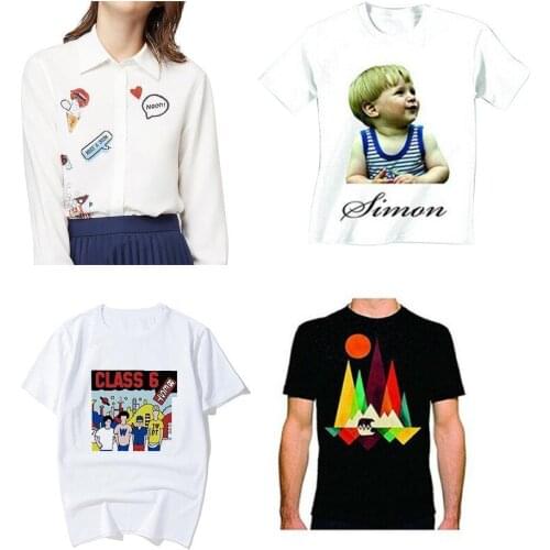 10pcs/set A4 Transfer Paper For T Shirt Iron On Heat Light Craft Inkjet Paper Press Shirts A4 Printing Paper Fabrics I9T7