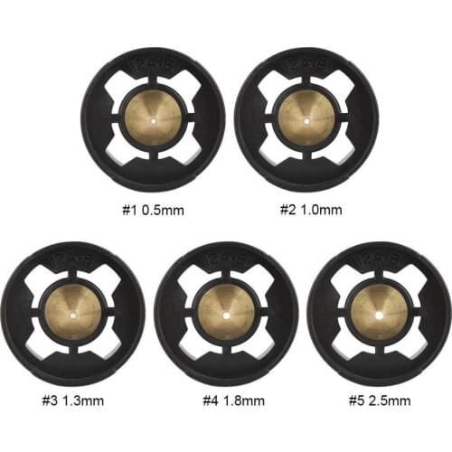 0.5/1.0/1.3/1.8/2.5mm Spray Gun Nozzle High Quality Brass Painting Gun Sprayer Tip Old Damaged Airbrush Nozzle Replacement Kit