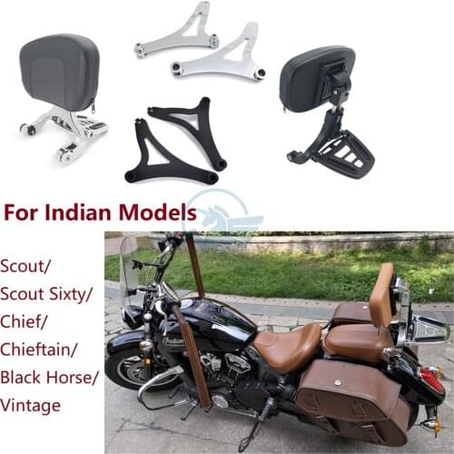Rider Driver Passenger Backrest back rest For Indian 2014 up chieftain chief black horse scout sixty bobber chopper sissy bar