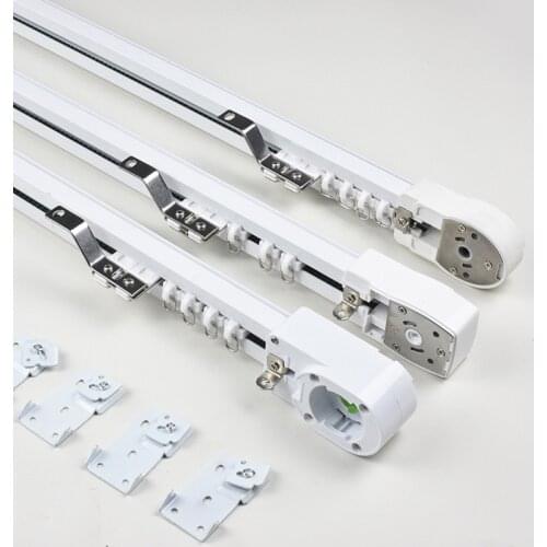 Super Quiet Aluminium alloy Electric Curtain Track for Dooya motor M1/KT82TN/DT82 series motor Curtain Rail System Smart Home
