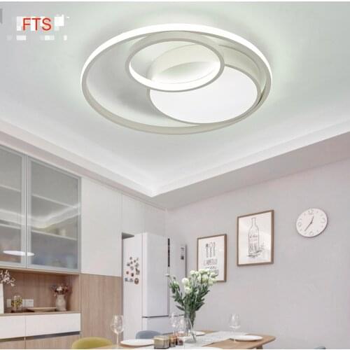Genie intelligent control LED ceiling light modern simple living room dining room lamp square round ceiling lamp