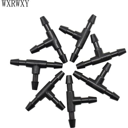 Wxrwxy Irrigation tee 3 way 1/8" hose connector garden hose 3/5 tee barb water splitter 1/8" irrigation fittings 40 pcs