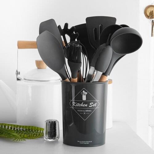 Convenience Kitchen Silicone Cooking Tools Non-Stick Spatula Shovel Spoon Kitchenware Dessert Baking Gadget Cooking Accessories