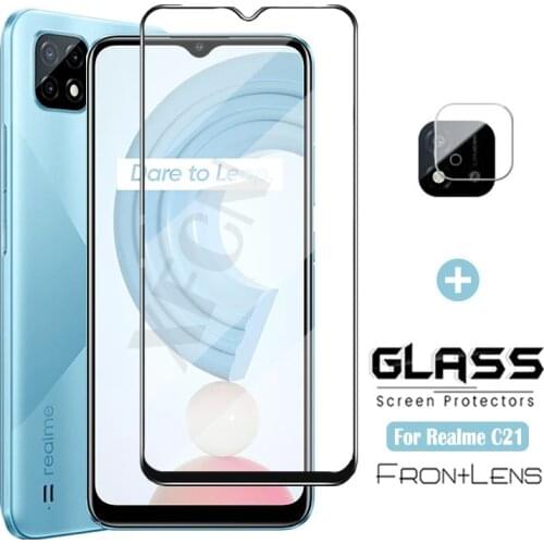 9H Tempered Glass For OPPO Realme C21 C 21Y Screen Protector Glass For Realme C21 C21Y Camera Lens Film Realmy Realmi C21 Y Case