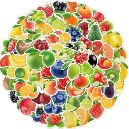 10/30/50/100Pcs/Set fruit Graffiti For Snowboard Laptop Luggage Fridge Car- Styling Vinyl Decal Home Decor Stickers